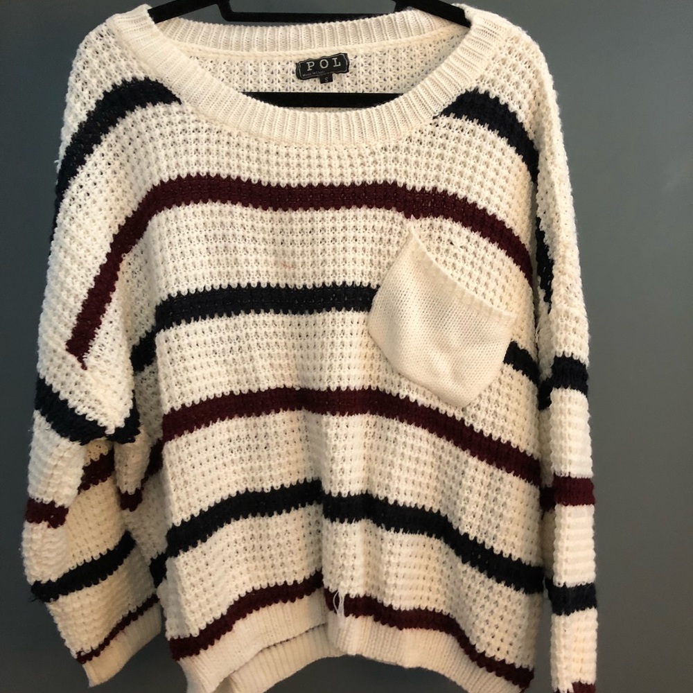 Chunky striped sweater